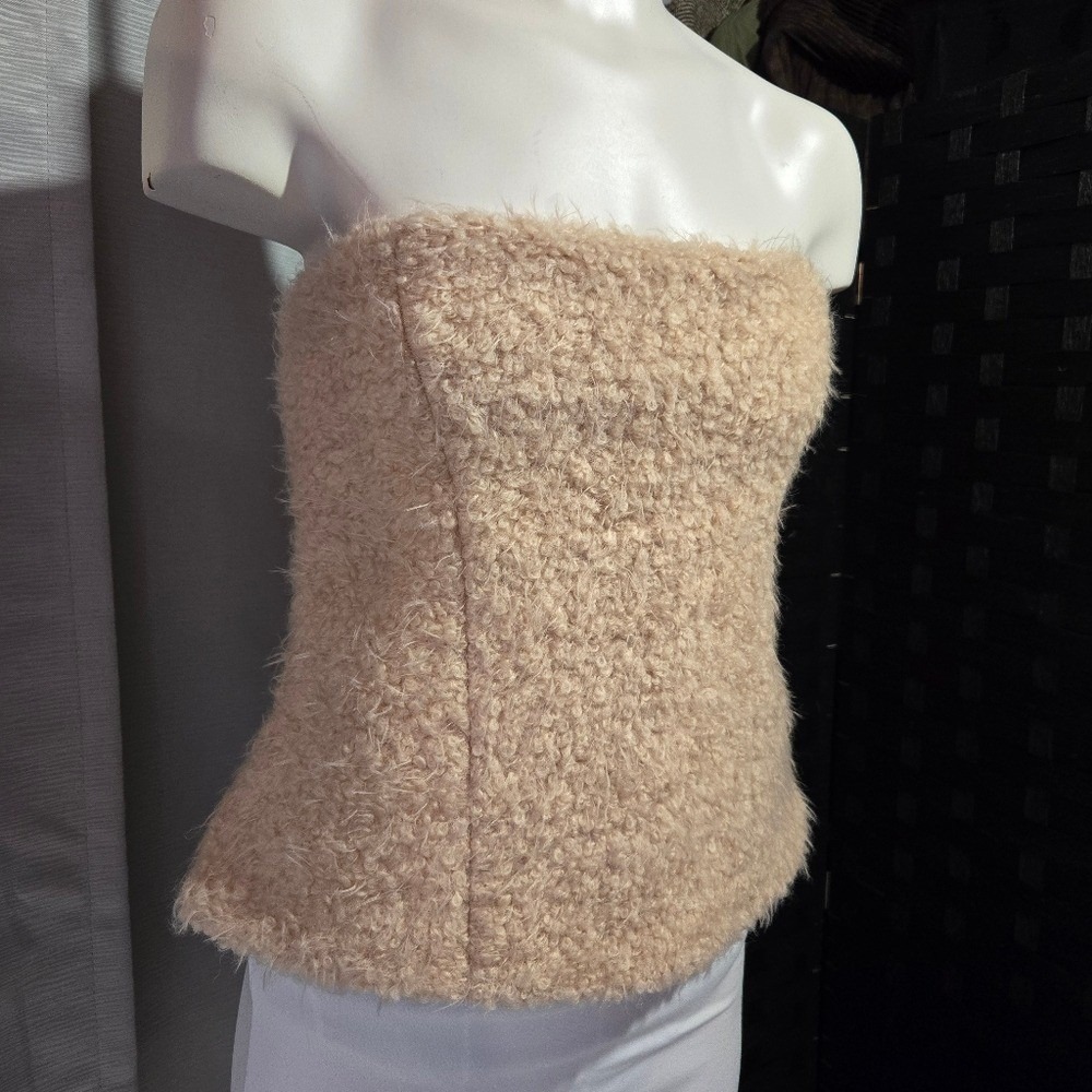 Zara fur Bustier NWT - Size M - Picture 2 of 7